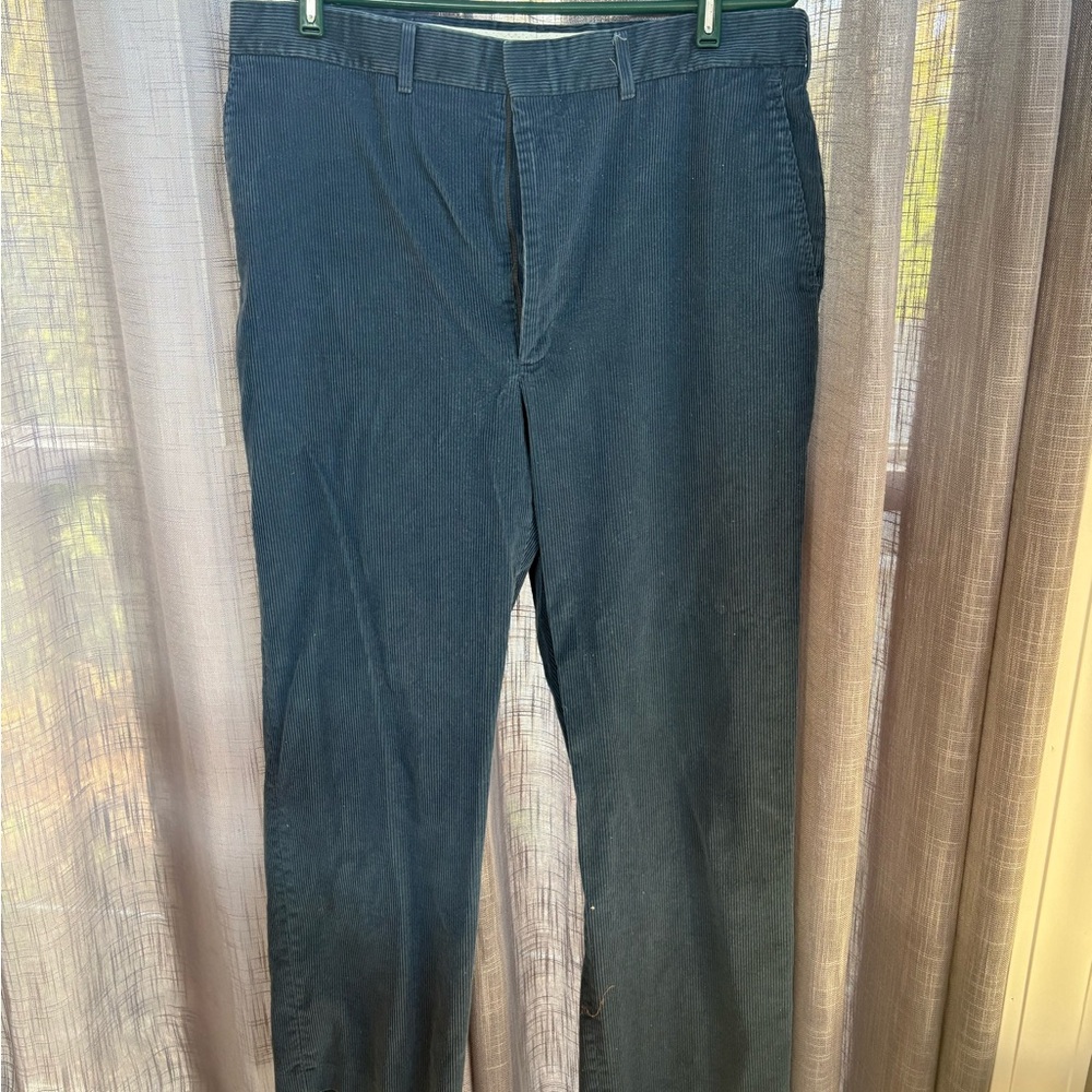 Men's Navy Pants vintage 36/30 corduroy Haggar Casual pants everyday classics